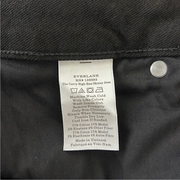 NWT Everlane The Curvy Way-High® Skinny Jean in Ash Size 26 - Picture 11 of 14